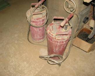 old fire extinguishers