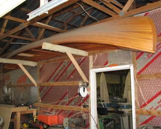 another wood canoe, still dusty but these are beautiful