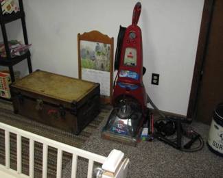 carpet cleaner and a trunk