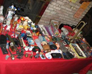 misc. small items, bionic woman, oscar from 6 million dollar man bugle