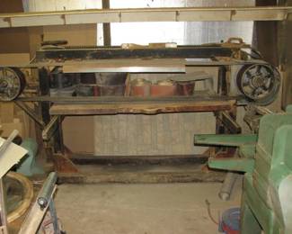 antique door sander, would work great for live edge table tops