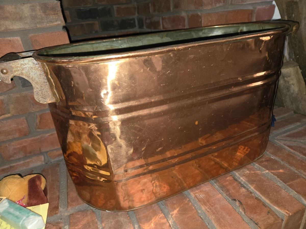 Large copper tub