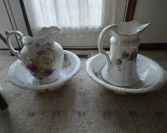 Pitcher & washbowls