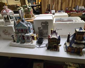 Christmas village buildings