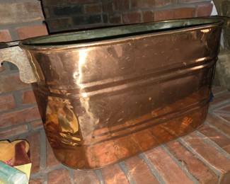 Large copper tub