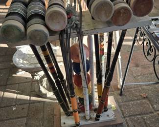Vintage croquet set