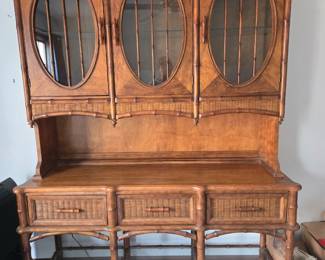 Rattan display/storage unit