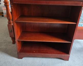 Short wood bookcase