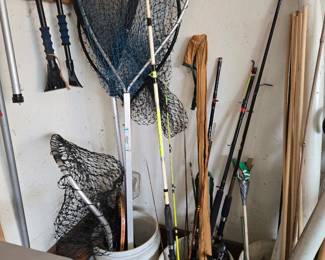 Fishing poles & nets