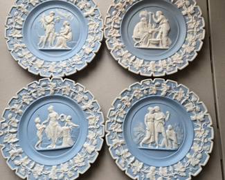 Artist rendered Wedgwood style plates