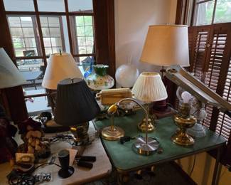 Lots of unique lamps