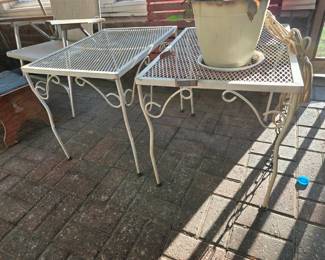 Wrought iron patio tables