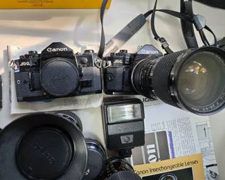 Canon A-1 35mm SLR vintage cameras