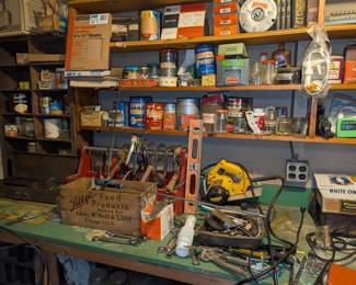 garage, tools