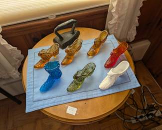 fenton glass shoes 