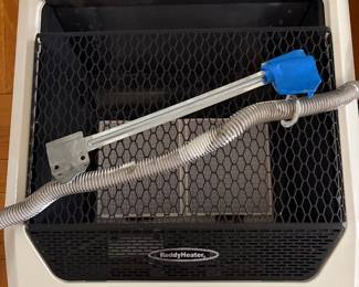 Two no ventilation needed gas, heaters floor or wall mounted.