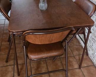 Card Table with 4 Chairs