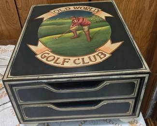 Golf Box with 2 Drawers