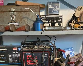 Battery Charger - Tool Box - Glue Gun