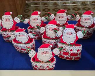 Handmade Santa Napkin Rings