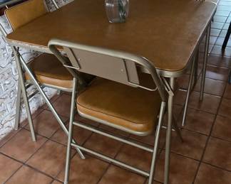 Card Table with 4 Chairs