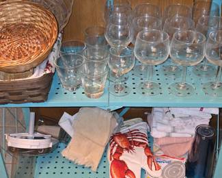 Wine Glasses- Towels - Hot Pads