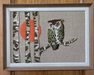 Embroidery Owl Picture