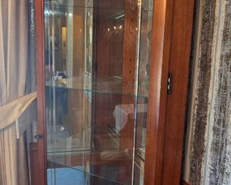 Side View of Display Cabinet