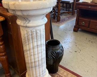 Italian marble column. Purchased in Italy and delivered to the United States heavy