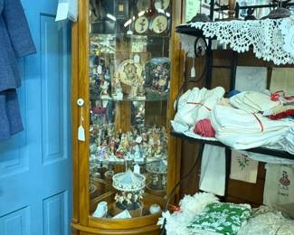 Nice corner curio cabinet