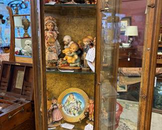 Glass Curio Cabinet with light