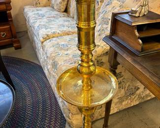 Brass floor candle stand