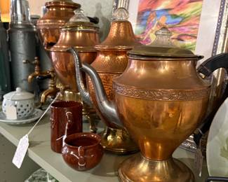 Copper Tea and Coffee Pots
