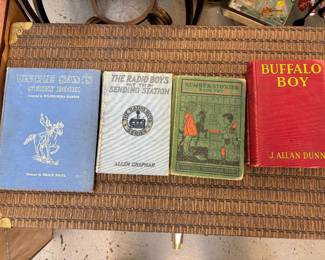 Uncle Sam's Story Book Compiled by Wilhelmina Harper, "The Radio Boys at the Sending Station" by Allen Chapman, "Number Stories" Book Two, Buffalo Boy" by J. Allan Dunn