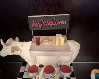 Vintage Cow Parade with boxes