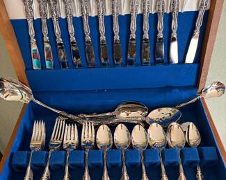 Oneida Brahms 1980s stainless flatware 82 pieces