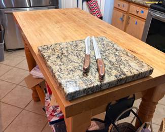 Large Butcher Block Center Island