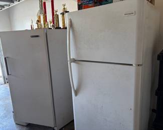 Upright Freezer and garage refrigerator
