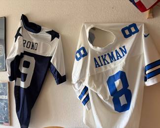 Dallas Cowboys Troy Aikman and Tony Romo Jerseys