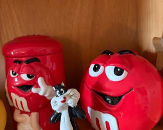 M&M cookies jars