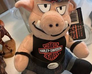 Harley-Davidson "Play-By-Play" Plush Pig Toy