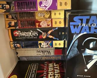 Star Wars Trilogy, Batman: The Animated Series, Thundercats, In-Fisherman, and Walleye DVDs
