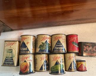Vintage Libby's Food Cans Collection - Assorted Products