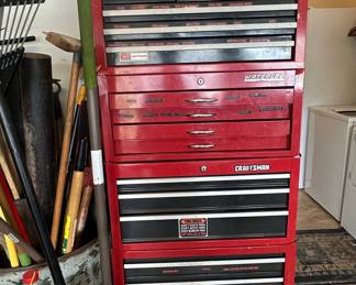 Craftsman and Waterloo Red Rolling Tool Chests
