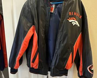 Denver Broncos Leather Bomber Jacket by G-III Carl Banks for Wilsons