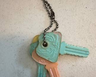 Vintage Baby Toy Keys Keychain