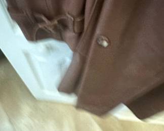 Men's Leather Trench Coat