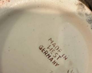 West German Beer Stein with Pewter Lid - Kaiserlautern and Frankfurt