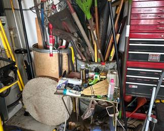 Assorted Garden and Garage Tools