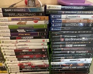 Video Game Collection (Xbox 360, Xbox, PS4) and Robotryx 3-in-1 Toy Set